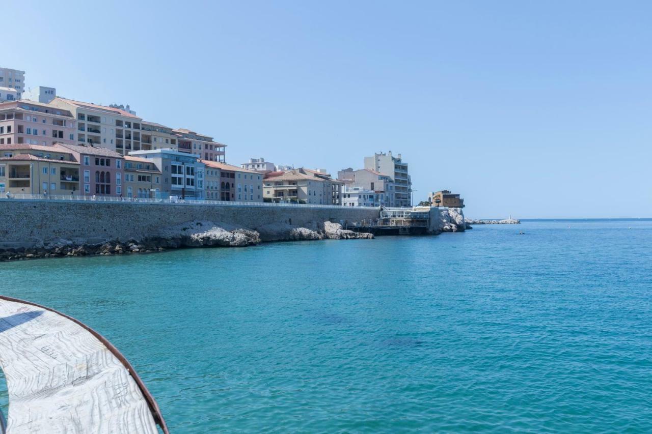 Stud Terras Ville Corniche 2 Pers Stat Gratuit Rue Modif Suivt Possib Et Accord Exclusif مارسيليا المظهر الخارجي الصورة